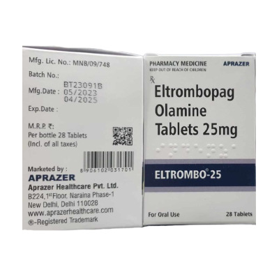 Eltrombo 25mg Tablet (Eltrombopag Olamine)